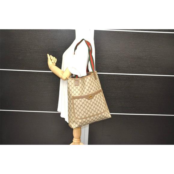 Auth Gucci Web Sherry Line Shoulder #48550G29B - Picture 12 of 13